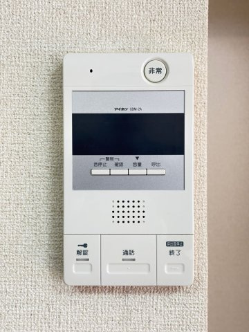 モニター付きのインターホンで防犯もしっかり