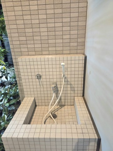 ペットの足洗い場です
