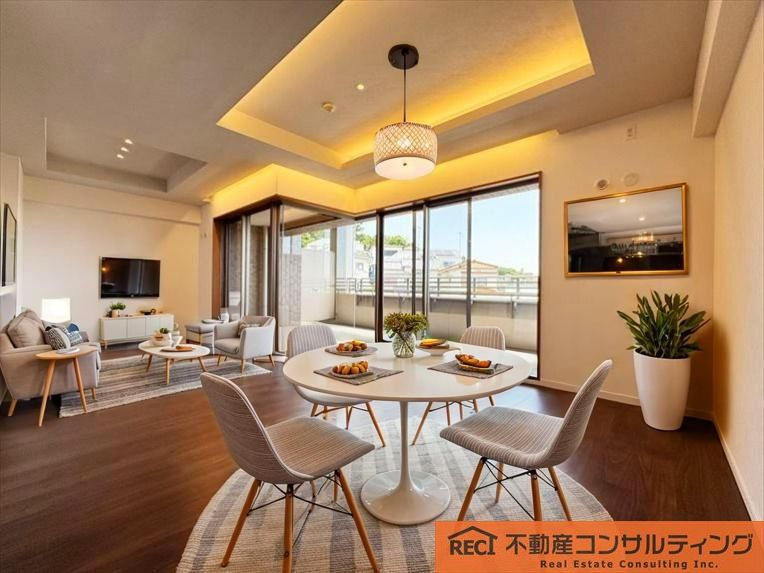 緑豊かで閑静な住宅街に佇む低層マンション