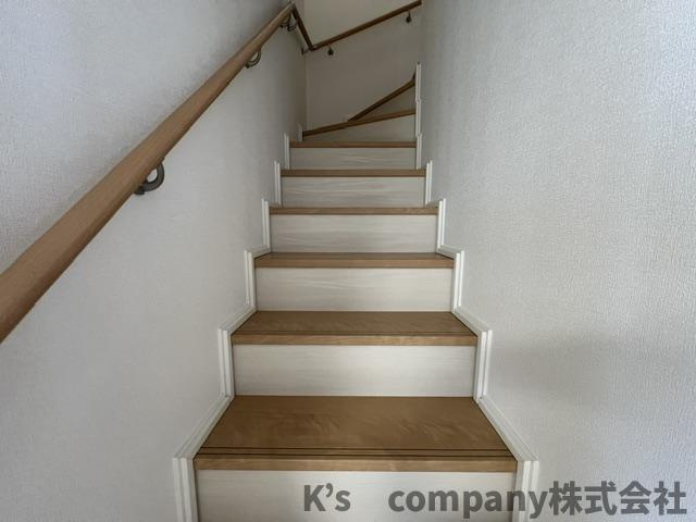 手すり付き階段♪