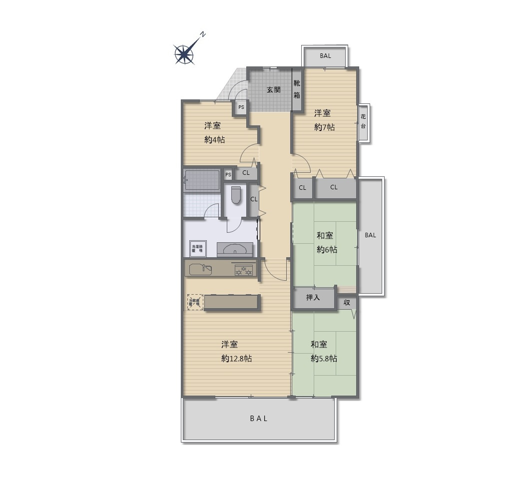 間取り：328000431407