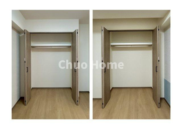 居室にはクローゼットを完備し、自由度の高い家具の配置が叶うシンプルな空間です。お子様の成長と必要になる子供部屋を与えるにはぴったりの間取りですね。