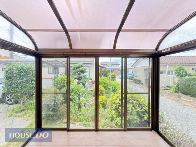 サンルームからの景色。