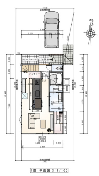 【東区有楽 新築戸建 3380万円の間取り】