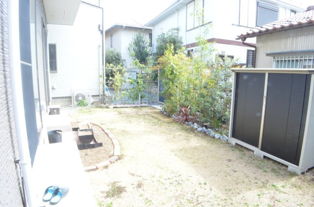 家庭菜園が楽しめるガーデンスペースはこのお家のイチ推しポイント！