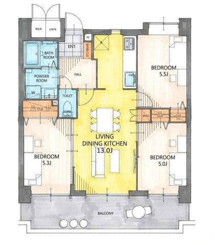 間取り：334000238069