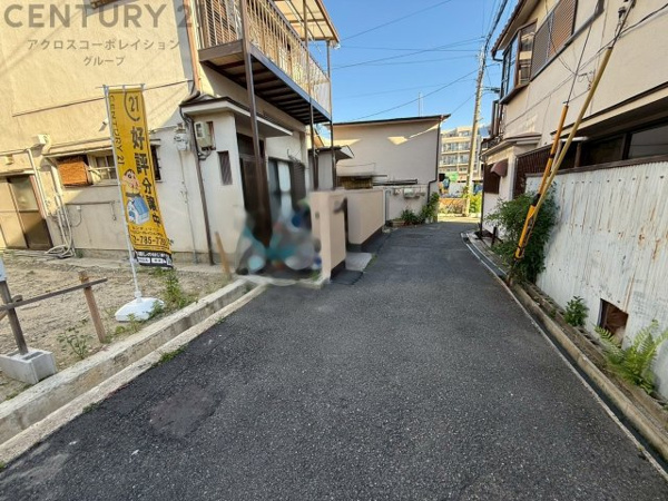 【豊中市立花町3丁目売り土地の前面道路含む現地写真】