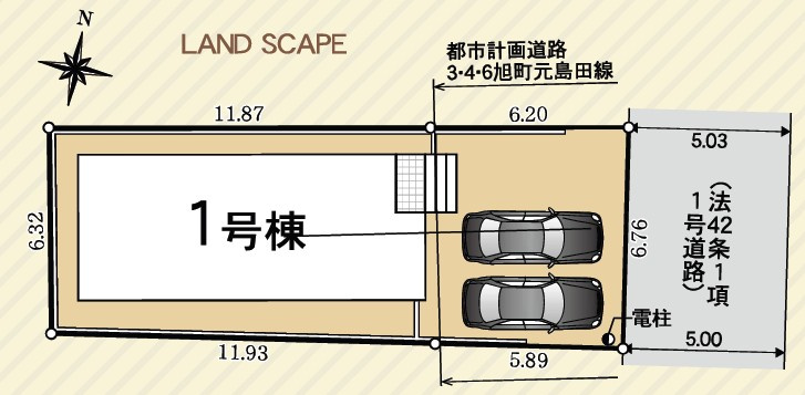 区画図です