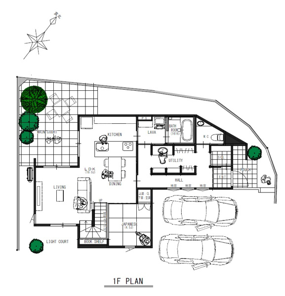 【葉山町二丁目（2期）の区画図】