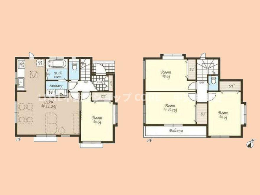 全居室6帖以上広々4LDK！各居室に充実した収納スペースがございますので、住空間すっきり片付きます。