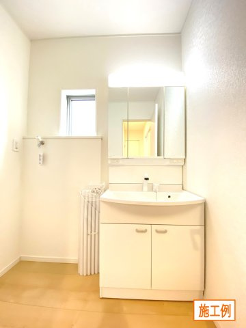 同施工会社施工例（洗面）　