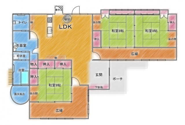 間取り：346000037884