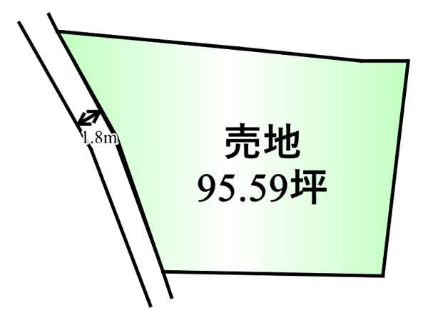 【南アルプス市西南湖　売地の間取り】