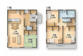 立川市上砂町4丁目　中古戸建の間取り