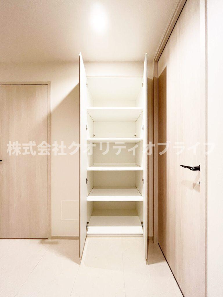 各居室に標準装備された使い勝手の良いクローゼット。