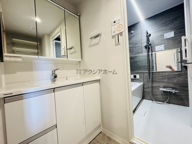 温水シャワー付洗面化粧台