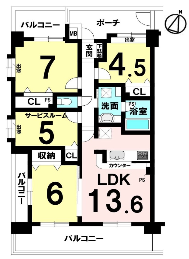 間取図です