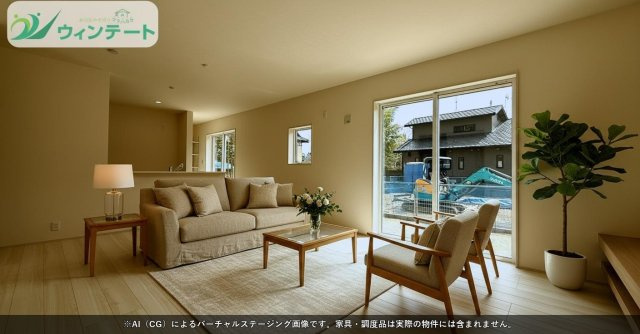 対面キッチンからはリビング全体が見渡せ、小さなお子さまがいても安心。家族の絆を深める空間です。