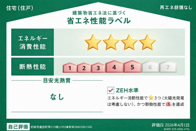 ZEH水準の建物です