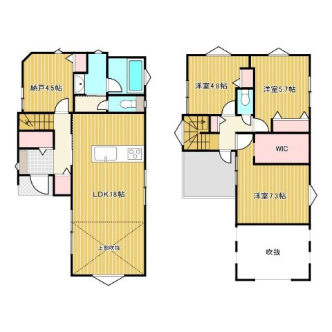 【 北野川新築戸建て の間取り】