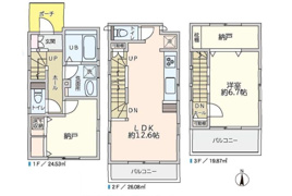 中古戸建さいたま市中央区大戸6丁目の間取り
