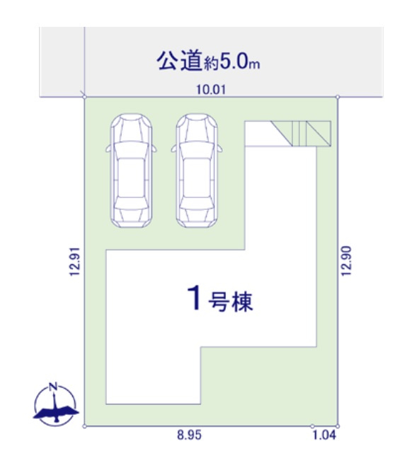 整形地・土地面積129.17平米（約39.07坪）
