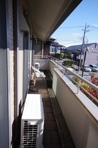 南向きの明るいバルコニー