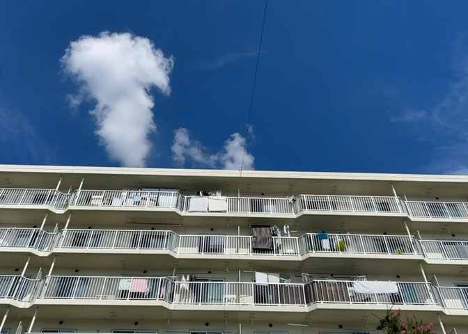 眺望を気にして物件を探す場合、前面に建物が建っていないか現地で確認しましょう！前面に建物があると景色はもちろん、日当たりや風通しにも影響が出てきます。住んだ時のことを想像しながら現地見学をしましょう。