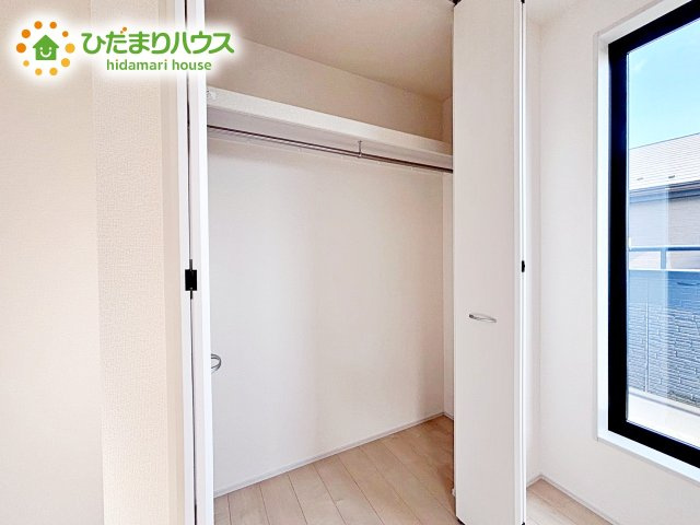 クローゼットタイプの収納は荷物がどこにあるかすぐに見つかります！