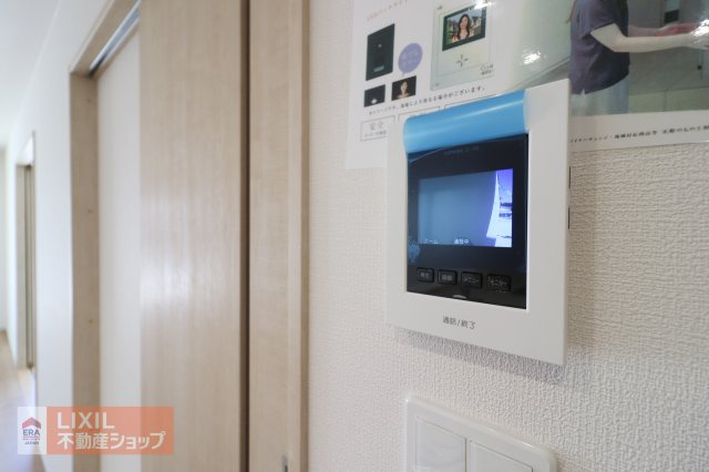 【TVインターホン】現地完成写真。カラーTVインターホン。