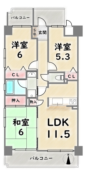 間取り：326000244064