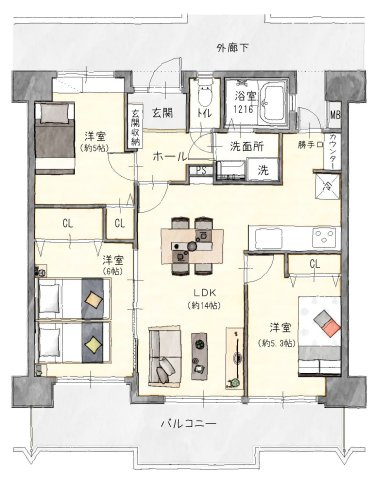 間取り：324000024318