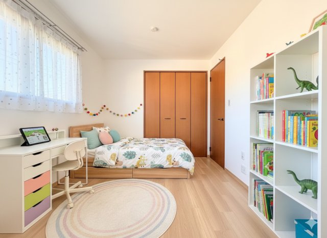 ◆子どものスタディ空間として、あるいは書斎やホビールームとして生活スタイルに合わせて使えるプライベートルーム。居心地のいい落ち着いたインテリアが似合います。(家具はイメージです)