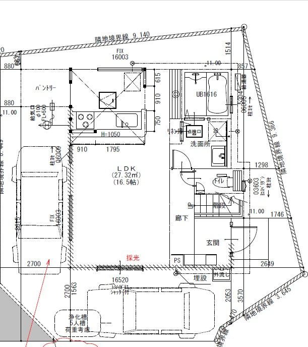 駐車場などは想定となりますので詳細はお問い合わせください。