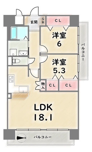間取り：326000258943