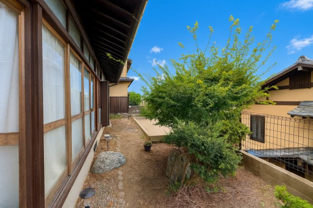 お庭で自由な時間を過ごせます