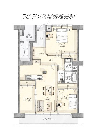 間取り：323000525177