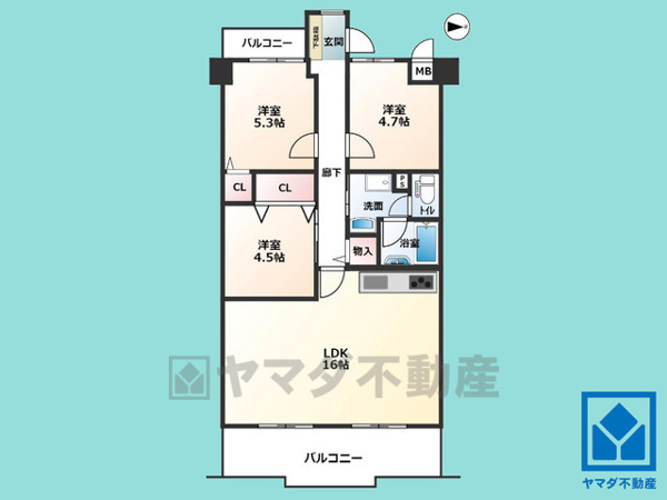 【サンレスポアールの間取り】