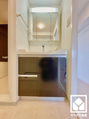 【サンレスポアールの独立洗面台】