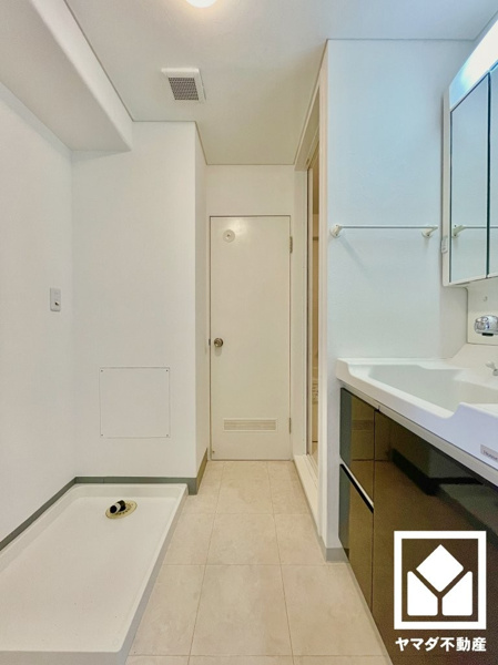 【サンレスポアールの洗面】