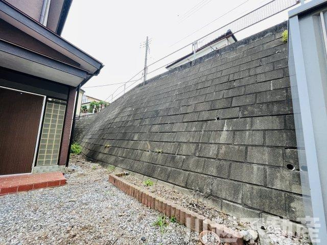 北側部分は擁壁ですのでプライバシーが確保できます
