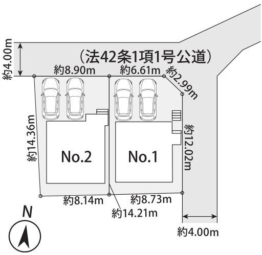 区画図は、土地の形状、境界、道路との関係を詳細に示す図面土地の正確な位置、面積、形状を把握し購入や建築計画の判断に不可欠です。区画整理や開発状況も示され、将来的な土地利用のイメージを掴む上でも重要。　