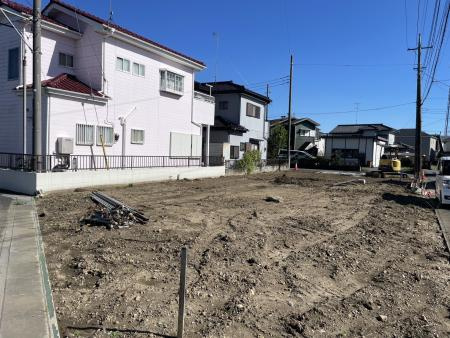 上新郷　限定1区画：現地土地風景　