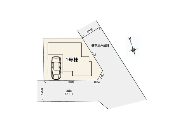 【練馬区東大泉7丁目 新築一戸建住宅 全1棟 (保谷店)の区画図】