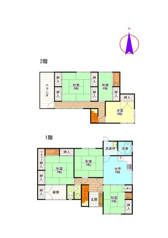【千島町・中古住宅の間取り】
