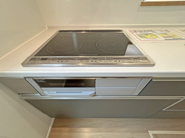 三口コンロでお料理時間も短縮できます