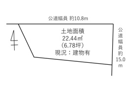中川区横堀町２丁目土地の間取り