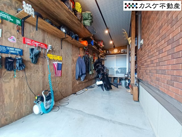 大型バイクが3台収納可能なガレージ★趣味に没頭する自分時間を作れます◎