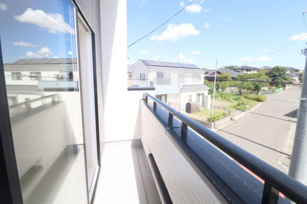 【郡山市安積北井2丁目 1号棟 安積第1小学校、安積中学区のバルコニー】