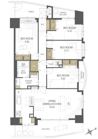 apartment 東京都港区虎ノ門２丁目2-1　住友不動産虎ノ門タワー13階
